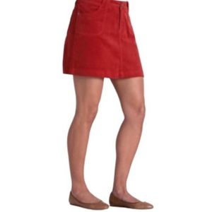KUHL Kory Skirt Corduroy Outdoors Hiking Burnt Sienna Size 2